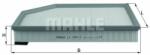 MAHLE Filtru aer MAHLE LX 1591/2 (LX 1591/2) - automobilus