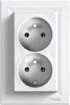 Schneider Electric Priza dubla 2P+E pin, 16A, alb EPH9800121 (EPH9800121)