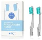 TIO Duze înlocuibile pentru periuța de dinți, moi, gri - TIO Toothbrush Soft 2 buc
