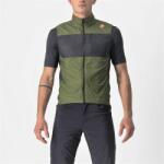 Castelli - vesta ciclism pentru barbati Unlimited Puffy Vest - verde deschis military gri inchis (CAS-4522010-316)