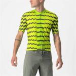 Castelli - tricou pentru ciclism cu maneca scurta Unlimited Sterrato Jersey - verde electric lime gri inchis (CAS-4522007-383)