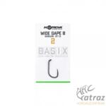 Korda Basix Wide Gape BS Szakállnélküli Pontyozó Horog - Méret: 2 (KBX027)