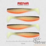 Reiva Flat Minnow Shad Fehér-Fekete-Piros Gumihal - Reiva Műcsali 10 cm 4 db/csomag (9902-103)