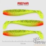 Reiva Flat Minnow Shad Zöld-Piros Fej Flitter Gumihal - Reiva Műcsali 12, 5 cm 3 db/csomag (9902-124)