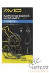 Avid Carp Armorok Wide Gape Barbless Méret: 2 - Avid Szakállnélküli Pontyozó Horog (A0520021)