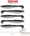 Reiva Zander Power Shad Fekete-Ezüst Gumihal - Reiva Gumihal 8 cm 5 db/csomag (9901-841)