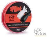 Spomb Fonott Zsinór Braid - Red/Piros 300m 0, 18mm