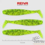 Reiva Flat Minnow Shad Zöld Flitter Gumihal - Reiva Műcsali 12, 5 cm 3 db/csomag