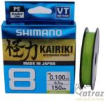 Shimano Kairiki Fonott Pergető Zsinór - Mantis Green 150 méter 0, 190mm