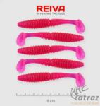 Reiva Zander Power Shad Gumihal 8cm 5 db/csomag - Pink Flitter