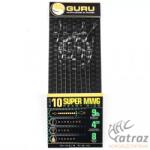 Guru Előkötött Feeder Horog Méret: 10 - Guru SMWG Standard Hair 4" (0.22mm) (GRR164)