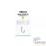 Korda Basix Wide Gape BS Szakállnélküli Pontyozó Horog - Méret: 8 (KBX007)