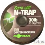 Korda N-Trap Semi Stiff Hookling Silt 20 méter 30lb - Korda Bevonatos Előkezsinór (KNT24)
