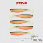 Reiva Flat Minnow Shad Fehér-Fekete-Piros Gumihal - Reiva Műcsali 7, 5 cm 5 db/csomag (9902-803)