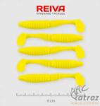 Reiva Zander Power Shad Gumihal 8cm 5 db/csomag - Citromsárga (9901-802)