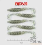 Reiva Zander Power Shad Gumihal 8cm 5 db/csomag - Ezüst Flitter (9901-807)