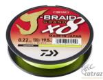 Daiwa J-Braid X8 Grand Chartreuse Fonott Pergető Zsinór - 135 méter 0, 16 mm (12797-016)