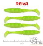 Reiva Zander Power Shad Fluozöld-Csillám Gumihal - Reiva Gumihal 10 cm 4 db/csomag (9901-142)