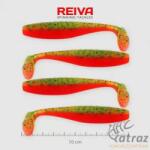 Reiva Flat Minnow Shad Sárga-Narancs Flitter Gumihal - Reiva Műcsali 10 cm 4 db/csomag (9902-102)