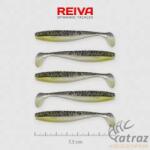 Reiva Flat Minnow Shad Fekete-Ezüst-Flitter Gumihal - Reiva Műcsali 7, 5 cm 5 db/csomag (9902-801)