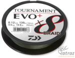 Daiwa Tournament X8 Braid Evo+ Dark Green Fonott Pergető Zsinór - Daiwa 135 méter 0, 08mm