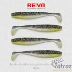 Reiva Flat Minnow Shad Fekete-Ezüst Flitter Gumihal - Reiva Műcsali 10 cm 4 db/csomag (9902-101)