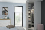 BRW Ъглов гардероб flex 103 / 103 / 240 см компактен модел (f57-szafa_zestaw_26-bi/bi)