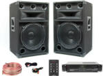 Szett Speaker Set - L10 (2x600W) Végfok erősítő + Hangfal szett + Keverő + Kábelek