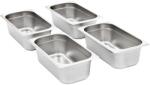 vidaXL Recipiente Gastronorm 8 buc. GN 1/3 100 mm oțel inoxidabil (50895)