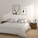 vidaXL Noptiere, 2 buc, maro miere, 40x30x40 cm, lemn masiv de pin (813312)