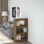 vidaXL Bibliotecă/Separator cameră maro miere 60x35x103cm lemn pin (810867) Biblioteca