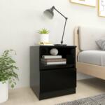 vidaXL Noptiere, 2 buc. , negru, 40x40x50 cm, PAL (806160) - vidaxl