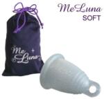 Me Luna Cupă menstruală cu inel, mărimea M, strălucitoare - MeLuna Soft Menstrual Cup Ring