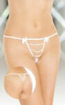  Gyöngyös nyitott tanga String 2355 white/ S/L