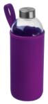  Kulacs üveg 1 literes ivópalack neoprén lila tokban, 8, 5 × 24, 5 cm