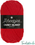 Scheepjes Chunky Monkey 1010 Scarlet - skarlát piros akril fonal