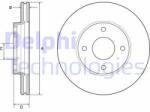 DELPHI Disc frana DELPHI BG4953C (BG4953C) - automobilus