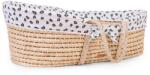 Childhome Cos bebe Childhome Moise din coji de porumb cu saltea, Husa Jerse Leopard (CH-MBSR3CJLEO)