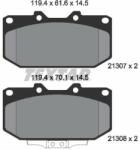 TEXTAR set placute frana, frana disc TEXTAR 2130701 (2130701)