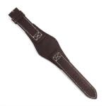  Curea de Ceas din Piele Naturală Neagră - Imprimeu Crocodil - 18/20/22 mm - Lungime XXL - Cataramă Argintie (WZ4941)