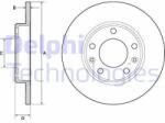 DELPHI Disc frana DELPHI BG4670C (BG4670C) - automobilus