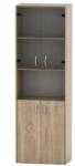 Mobikon Vitrina pal stejar sonoma Tempo 57x175x34 cm (0000108073) Vitrina