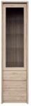 Mobikon Vitrina pal melaminat natur stejar sonoma Norty 57x40x210 cm (0000147815) Vitrina