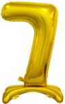 Godan Balon din folie 7 cu suport auriu 74 cm