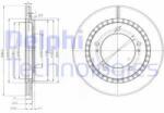 DELPHI Disc frana DELPHI BG3820 (BG3820) - automobilus