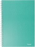 Esselte Color'Breeze irodai jegyzetfüzet, karton, A5, 80 lap, spirállal, matek, zöld (ES628467)