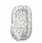 BabySteps - Suport de dormit Babynest Premium Bumbac si Catifea Nature Soft Grey by . 70x35 cm (3410C)