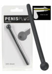 You2Toys Penis Plug Piss Play - üreges, szilikon húgycsőtágító stimulátor - 11, 8 cm (fekete)