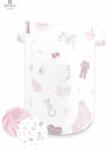 MimiNu - Cos rotund pentru depozitare jucarii, 50x35 cm, Baby Shower Pink (6426972010986)