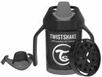 Twistshake Mini cana cu shaker Twistshake - Neagra, 230 ml (78057)